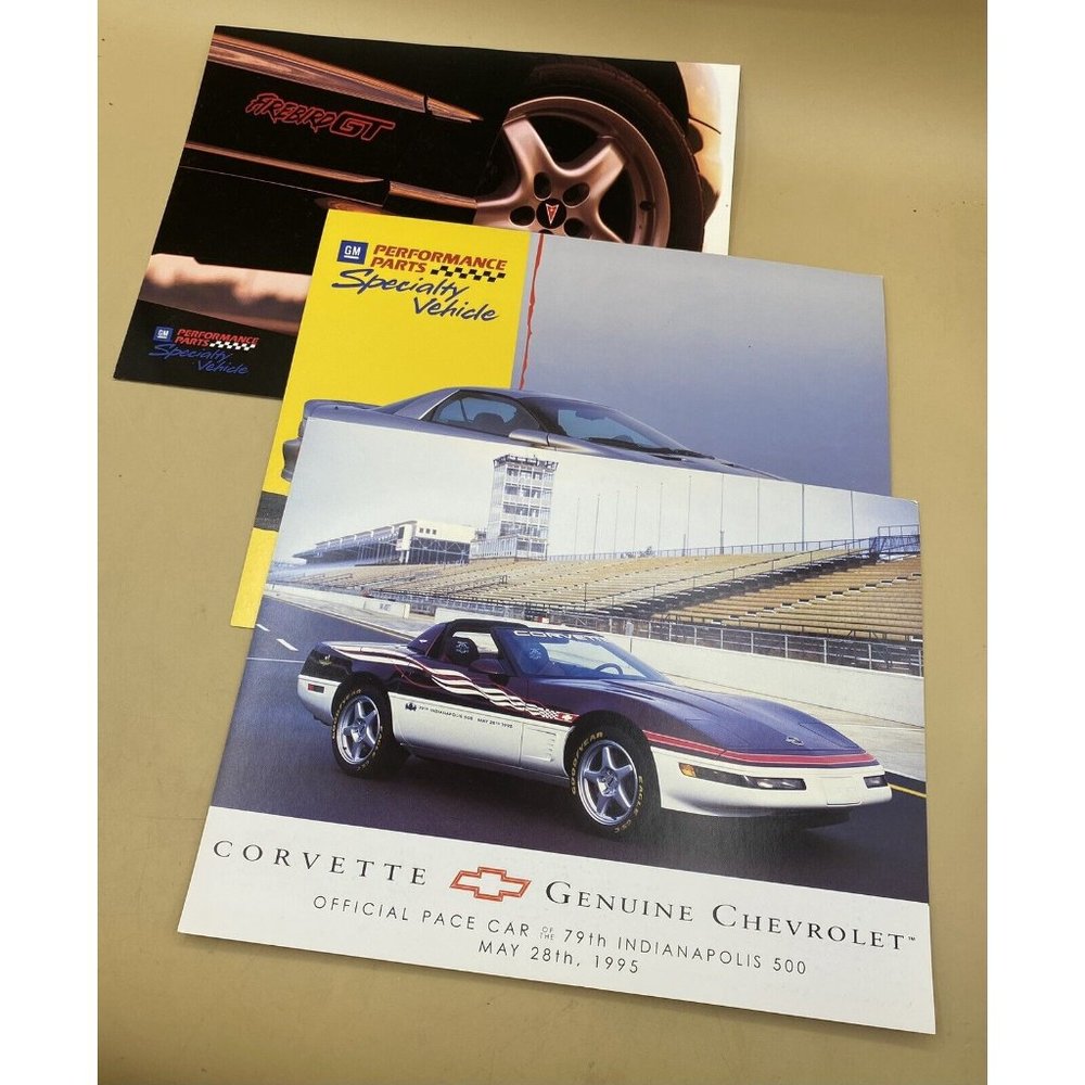 GM Performance Parts 1995 Corvette 1997 Firebird 1996 F-1 Camaro Hero Card LOT 3